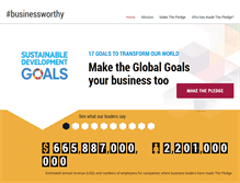 Tablet Screenshot of businessworthy.org